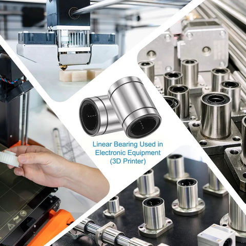 LM35UU Linear Ball Bearing Pair with 35mm Bore, 52mm OD, 70mm Length in 3D printer and CNC machine setup