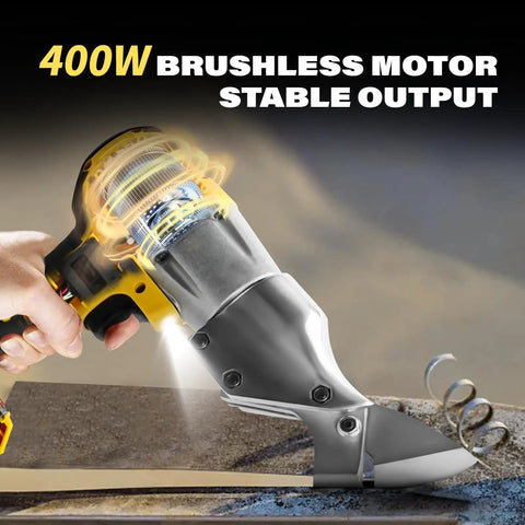 Cordless Sheet Metal Shear Brushless Electric Shears With 360 Degree Pivoting Head And Two Speed Control cutting metal