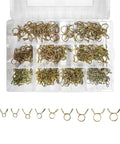 310 Piece Spring Hose Clamps Set 5 To 13mm Nine Sizes Universal Fuel Line Water Pipe Air Tubing Fasteners Kit in plastic box