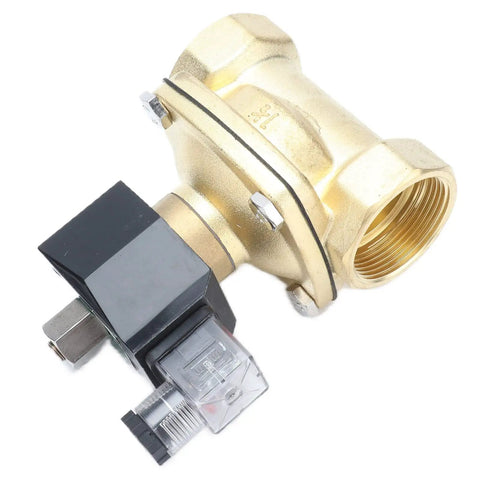 Top Shelf Brass Solenoid Valve Normally Open With Direct Acting Diaphragm And Smooth One Piece Build For Heavy Duty Automation And Compact AC 12 Volt Fluid Control That Gets The Job Done Right No Hassle Setup