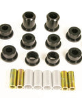 84-96 Chevrolet Corvette Front Control Arm Bushings Black Polyurethane set displayed in rows
