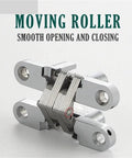 Killer Two Pack Hidden Door Hinges Forged From Premium 304 Stainless Steel And Zinc Alloy For A Totally Concealed Cabinet Finish