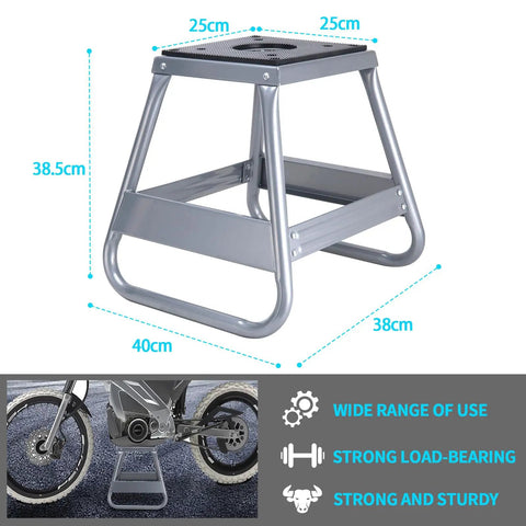 Heavy Duty Motorcycle Panel Stand For Dirt Bikes Maintenance Hoist Lift Jack Removable Trail Motocross Stand With 1000 Lb Capacity And Steel Construction