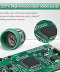 Lead Free No Clean SMD Solder Paste For Phone Repair With Tin 99 Percent Silver 0.3 Percent Copper 0.7 Percent Alloy 217 Degree Celsius High Temperature Bright Weld Point Strong Viscosity 50g Bottle For Quick Clean Joints on circuit board