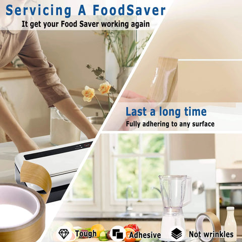 High Temperature PTFE Teflon Tape With Adhesive Backing 1 Inch By 33 Feet For Vacuum Sealers in kitchen setting