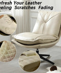 Top Shelf Leather Recoloring Balm And Rich Color Restorer Conditioner For Couches Faded Sofas Scratch Remover on leather chair