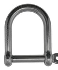 316 Stainless Wide D Shackle Half Inch Marine Grade Not For Overhead Lifting Corrosion Resistant Boat Dock Rigging Hardware