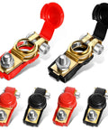 6 Pack Copper Battery Terminal Clamps Quick Release Connectors for Positive and Negative Terminals, Heavy Duty 12V 24V 48V
