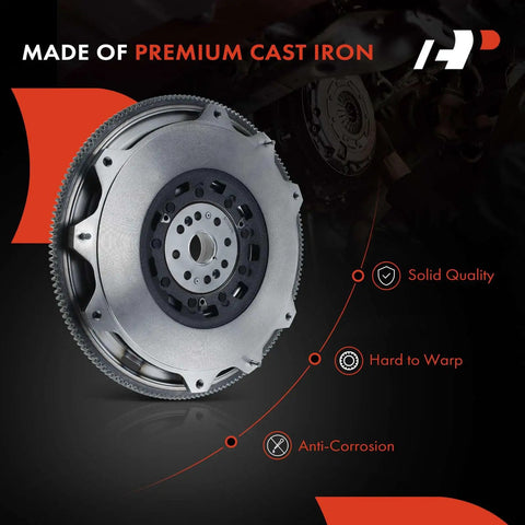 High Grade Dual Mass Flywheel Replacement Fits Ford Mustang 2011 To 2014 With 37 Liter V6 Motor features premium cast iron construction.
