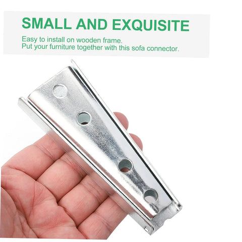 Heavy Duty Iron Sofa Connectors Four Pair Interlock Brackets For Sectional Furniture Anti Wobble Joiners Keep Your Couch Locked Tight No More Slipping Or Loose Sections Enjoy A Rock Solid Living Room Setup Quick Install Hardware