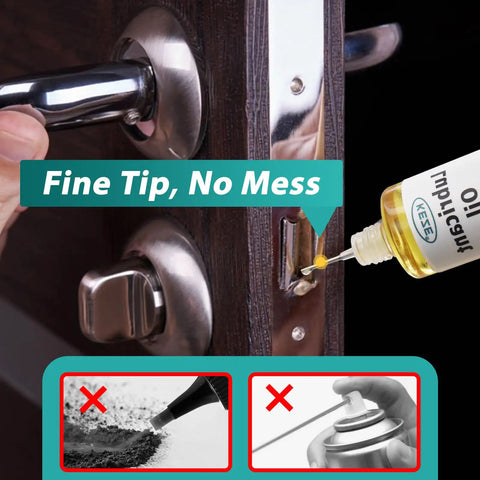 Door Hinge Lubricant And Pivot Oil To Stop Squeaks, Lock, Knife, Scissors And Watch Parts, Synthetic Pocket Knife Lube With Needle Oiler
