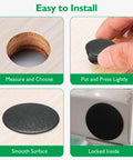 2 Inch Plastic Hole Plugs Flush Type Panel Snap In Locking Door Shelf Hole Cover For Round Drilling Holes Installation Guide