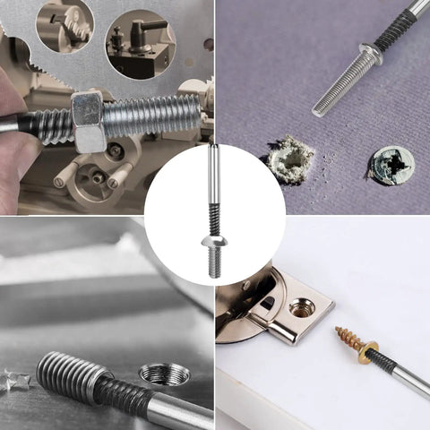8 Piece Broken Water Pipe Extractor Set For Removing Stripped Screws And Broken Bolts, Pro Grade Alloy Steel, Rustproof Finish in use