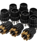 Kick Stubborn Grime With This Game Changing 10 Piece Steam Cleaner Brush Heads Replacement Kit Copper Steel Bristles.