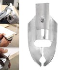Universal Steel Coping Foot For Jig Saws delivers dead on bevel cuts, showcasing its plated steel design for precision woodworking.