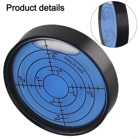 50x10mm High Precision Bubble Level Horizontal Measuring Tool with clear blue lens showing measurement markings.