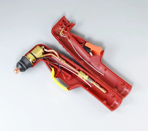 IPT-60 PT60 Plasma Cutter Torch Head Body Replacement For IPT-60 PT60 Machines OEM Style Red Torch Assembly open view
