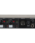 Front panel controls of Zone Four Channel Stereo Mixer For Installations With Mic Ducking, Dual CD Line Inputs, Four Zone Outputs.