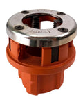 Front view of Replacement 1-1/4 Inch Pipe Thread Die For Ratchet Pipe Threader Kit Fits Most Kits Beefed Up Durable Hinged Plate Head