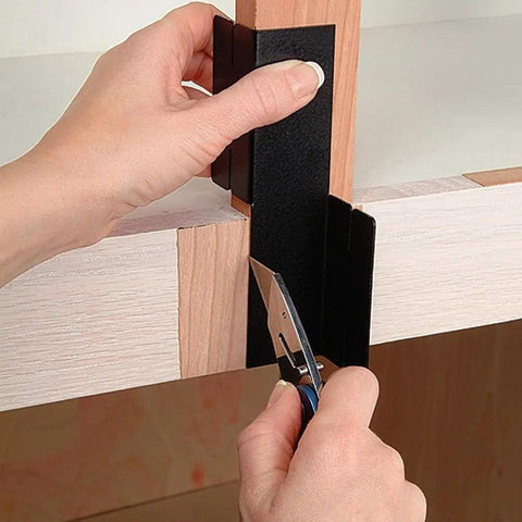 Using Edge Trimmer Guide Pro Grade Edge Banding Cutter For Cabinet Refacing Durable Square Cutting Tool on cabinet edge