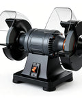 Mufaknp Dual Speed Power Bench Grinder For Metal Working And Sharpening Knives Drill Bits Polishing Honing Machine with safety shields