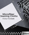 Image showcasing 100 Pack Heavy Duty Shop Towels Microfiber Cleaning Rags For Cars And Auto Detailing, size 11.5 x 11.5 inches.