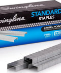 Dang Tough Standard Size Staples With Razor Sharp Chisel Points For Quick Paper Piercing And Dependable Daily Office Tasks With Smooth Feeding And Zero Jamming Headaches, packaged with 5000 staples.