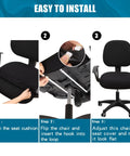 Step-by-step guide to installing Stretch Jacquard Office Chair Seat Cover Protector Removable Washable Anti Dust Desk Chair Cushion
