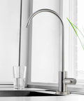 Stainless Heavy Duty Lead-Free Reverse Osmosis Faucet For Under-Sink RO Systems, 304 stainless steel, brushed nickel finish, in kitchen
