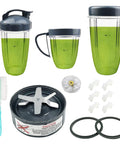 14-Piece Blender Extractor Blade And Cup Replacement Kit For 600W And 900W Series Blenders shown with all components.