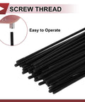 36 Pack 12 Gauge Bicycle Spokes 183mm Black 45 Steel Replacement Spokes for Wheel Rims with Beefy Build and Screws