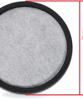 Replacement Charcoal Water Filter Disks For Coffee Makers 12 Pack Premium Quality Filtration That Removes Chlorine Odors Calcium And Other Impurities For Fresher Bold Brews showing 3 3/8 inch diameter