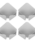Wall Mounted Power Plug Organizer And Rack With Cable Holder Heavy Duty Aluminum Alloy 11 Lbs Load Bearing Shelf Gray 4 Pack