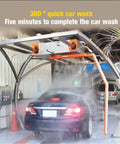 Heavy Duty Full Auto Car Wash Machine Non Contact High Pressure Cleaner With Air Dryer spraying a vehicle in a wash bay.
