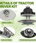Primary And Secondary Transmission Kit For Lawn Tractor Models D105 E100 X105 X106 100, component details shown