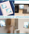 Sea Turtle Sticky Notes Set With 9 Styles And 450 Sheets For Desk And Office Use displayed on notebook and desk