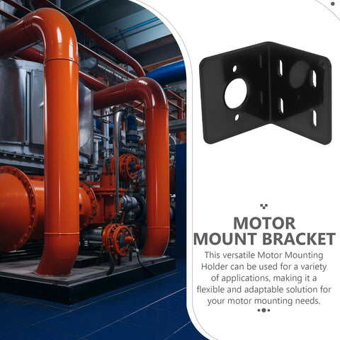 Versatile adjustable gear motor mount bracket with multiple holes for easy motor positioning, ideal for robotics and DIY projects.