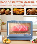 Two Pack Microwave Potato Bags Reusable Baked Potato Pouches Red For Potatoes Corn On The Cob Bread High Heat Kitchen Must Have
