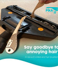 Vacuum Hair Brush Cleaner Tool For Pet And Human Hair Removal, Easy Peasy Rake Comb That Fits Any Vacuum in use on vacuum roller
