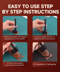 Step-by-step instructions for V Shape Leather Cutter Punch Set Four Size Leather Punch Kit With 20mm 25mm 30mm 35mm Holes DIY Tool
