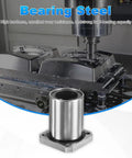 LMK25UU Linear Ball Bearings 25mm Bore 40mm OD 50mm Long 5.5mm Hole 4 Pack Round Flange Bushing in silver bearing steel