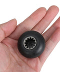 Beefed Up 4 Pack Drive Socket Replacement Part For Soy Milk Makers And Smoothie Blenders Black Plastic Coupler With Quick Install And Serious Blending Power For Your Kitchen, black plastic drive socket in hand