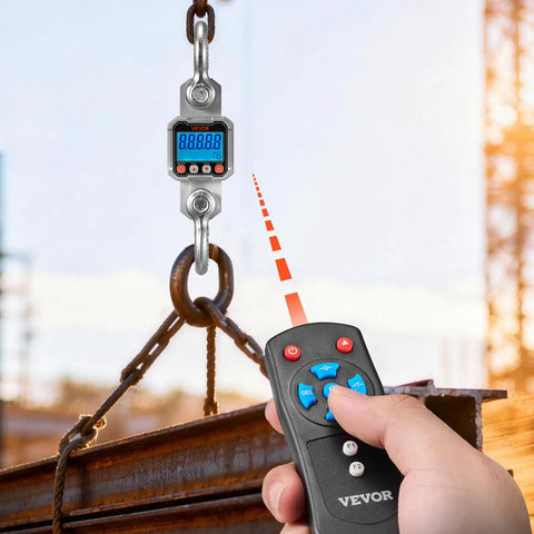 Heavy Duty Digital Crane Scale With 6600 Lbs Max Capacity And Rock Solid Cast Aluminum Case for accurate weight measurements.