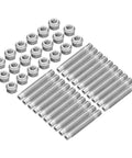 Rock Solid 90mm Wheel Stud Conversion Kit Forged From Heavy Duty Crmo Steel With M12 Threads To Fit Your E-Series Rides Perfectly And Handle Thick Washers Up To 20mm Without Breaking A Sweat On The Road. M12x1.5 studs and nuts set