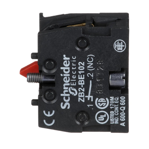 Harmony XAC Beefy Add On Single Contact Block For Industrial Machines And Manufacturing With Screw Clamp Terminal