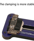 Portable Circuit Board Repair Fixture And Holder Clamp For Soldering Pro Grade Setup for stable smartphone motherboard positioning.