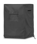 Built Tough Table Saw Cover With Waterproof Jobsite Weather Guard And Integrated Tool Storage Pockets For Contractor Shop Equipment and All Season Protection, gray with storage pocket.