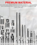 Top Notch 16 Piece Chrome Vanadium Socket Adapter Kit With Tough Extension Rods And Universal Joints For Pro Auto Shops And Home Garage Projects That Get The Job Done Super Fast, chrome vanadium steel adapters and extensions