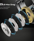 Chaos Pro Baitcasting Fishing Reel With CNC Machined Aluminum Unibody 25Lb Max Drag Level Wind Magnetic Braking components