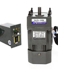 Heavy Duty Geared Motor 110V 60W Single Phase Reversible Motor With Variable Speed Controller 0 To 135 RPM 1 To 10 Gear Ratio 10K